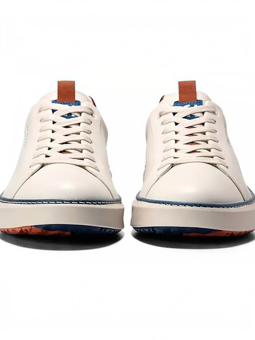 Cole Haan Men’s GrandPro Topspin Waterproof Golf Shoes Ivory Auburn Blue Size 13 - Picture 2 of 8